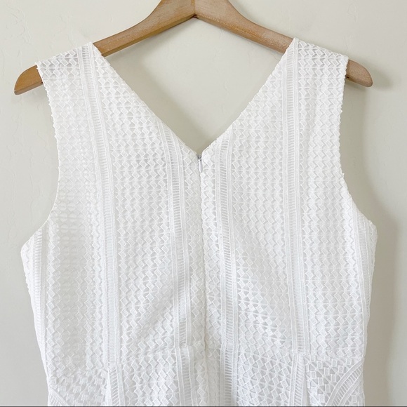 Derek Lam 10 Crosby V-Neck Sleeveless Pieces Lace Dress - Picture 9 of 15